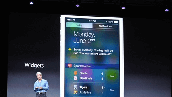 Презентация виджетов на iOS 8
